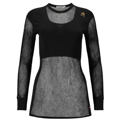 Aclima WoolNet Crewneck Shirt Woman Jet Black