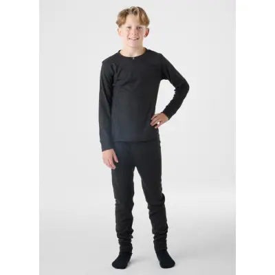 Active Layer 1 Set Jr, Black/Black, 160,  Underställsbyxor