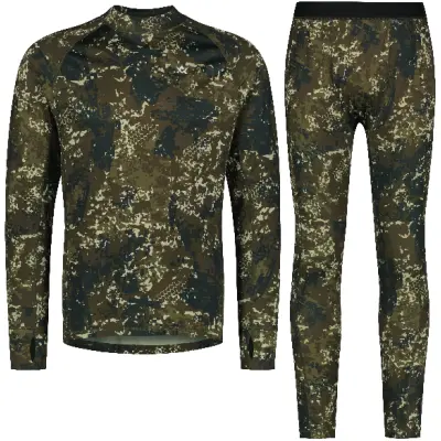 Alaska 1795 M's CoolDry Base Layer Set BlindTech Forest Camo