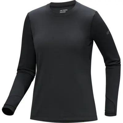 Arc'teryx Women's Taema Thermal Crew Longsleeve Black Heather