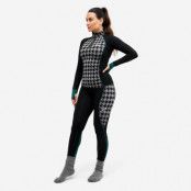 Bambooskin Base Layer Set - Dam - Houndstooth, Storlek:L - Bambuunderställ