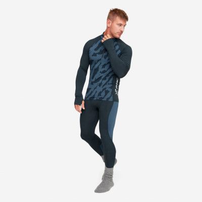 Bambooskin Base Layer Set - Herr - Blueberry, Storlek:XS - Underställ