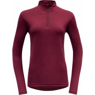 Devold Breeze Woman Half Zip Neck     Beetroot