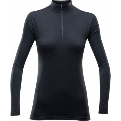 Devold Breeze Woman Half Zip Neck     Black