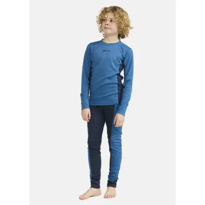 Core Dry Baselayer Set Jr, Whale-Blaze, 122/128,  Underställs-Set
