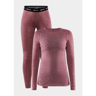 Core Wool Merino Set W, Rose-Melange, Xl,  Underställs-Set