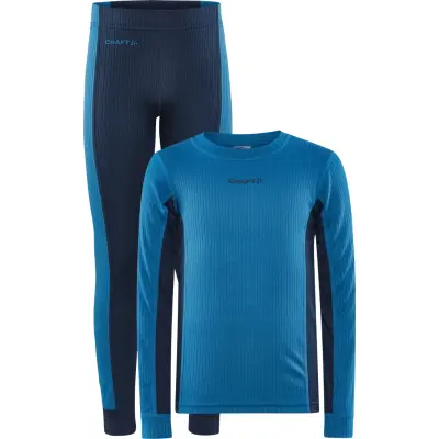 Craft Junior Core Dry Baselayer Set Whale-Blaze