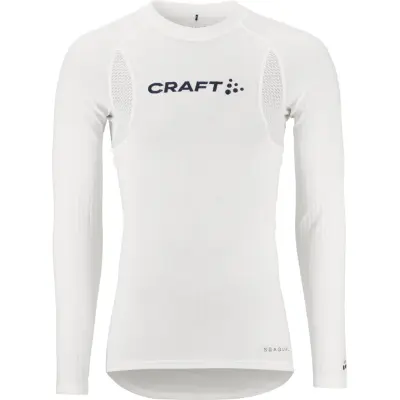 Craft Men's Active Extreme X Cn Long Sleeve White/blaze