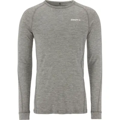 Craft Men's Core Wool Merino Set Dark Grey Melange