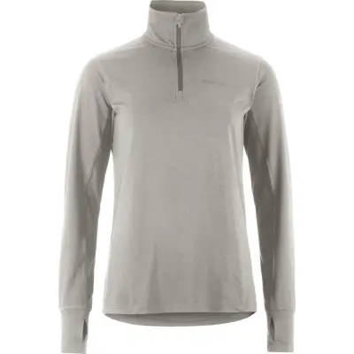 Craft Women's Flow Half Zip Longsleeve Grey Melange