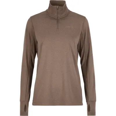 Craft Women's Flow Half Zip Longsleeve Plum Taupe/melange