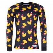 Crewneck L/S Baselayer, Black Santa Yellow Duck, L, Blount And Pool