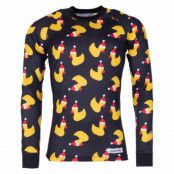 Crewneck L/S Baselayer, Black Santa Yellow Duck, Xs,  Blount And Pool