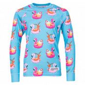 Crewneck L/S Baselayer Jr, Pool Party, 140,  Underställströjor