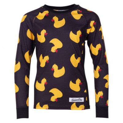 Crewneck L/S Baselayer Jr, Yellow Duck, 110,  Underställströjor