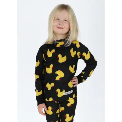 Crewneck L/S Baselayer Jr, Yellow Duck, 140,  Underställströjor