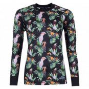 Crewneck L/S Baselayer W, Black Aop, 38, Tröjor