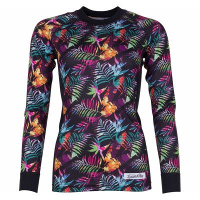 Crewneck L/S Baselayer W, Jungle Aop, 36,  Tröjor