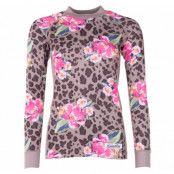 Crewneck L/S Baselayer W, Leo Flower Aop, 42, Tröjor