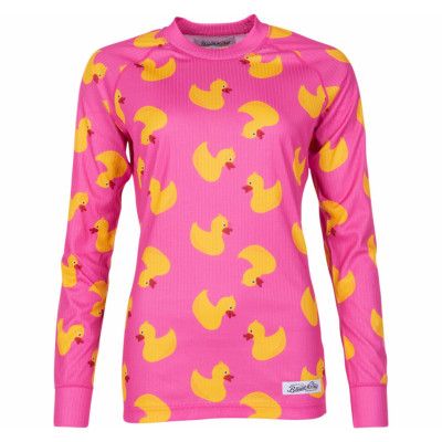 Crewneck L/S Baselayer W, Pink Duck, 40,  Pool