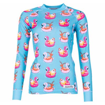 Crewneck L/S Baselayer W, Pool Party, 44,  Underställströjor