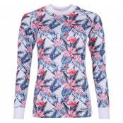 Crewneck L/S Baselayer W, White Aop, 34, Underställströjor