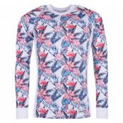 Crewneck L/S Baselayer, White Aop, L, Blount And Pool