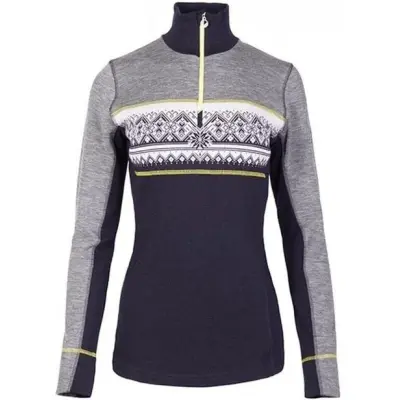 Dale Of Norway W's Rondane Fem Sweater Smoke/Navy/Yellow
