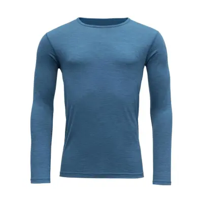 Devold Breeze Shirt Men Blue Melange - M