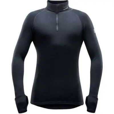 Devold Expedition Man Zip Neck Black
