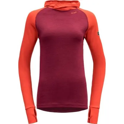 Devold Expedition Woman Hoodie Beetroot