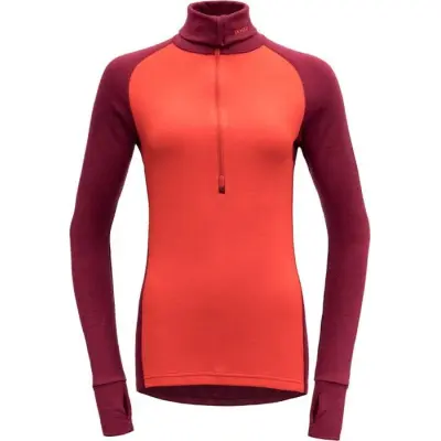 Devold Expedition Woman Zip Neck Beetroot