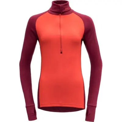 Devold Expedition Woman Zip Neck Beetroot