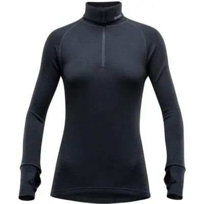 Devold Expedition Woman Zip Neck Black