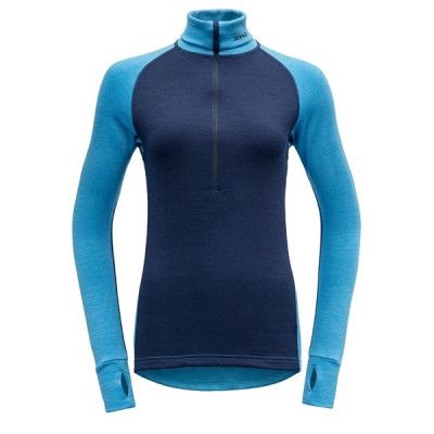 Devold Expedition Woman Zip Neck Malibu/Evening