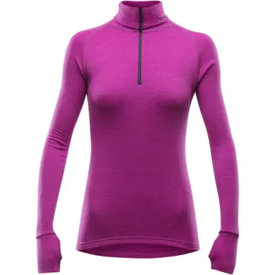 Devold Expedition Woman Zip Neck Raspberry