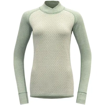 Devold Kvitegga Merino 230 Cross Neck Woman Raw White