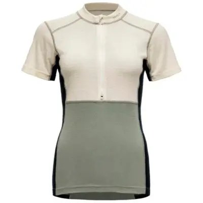 Devold Lauparen Merino 190 Zip Tee Woman Raw White/Fog/Ink