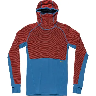 Devold Men's Tuvegga Merino Hoodie Cayenne