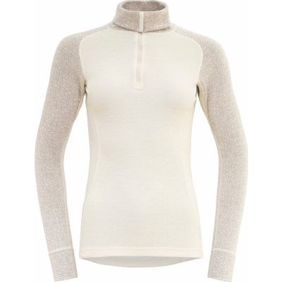 Devold Women's Duo Active Merino 205 Zip Neck Raw White