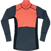 Devold Women's Lauparen Merino 190 Zip Neck Coral/Night/Ink