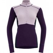 Devold Women's Lauparen Merino 190 Zip Neck Orchid/lilac/ink