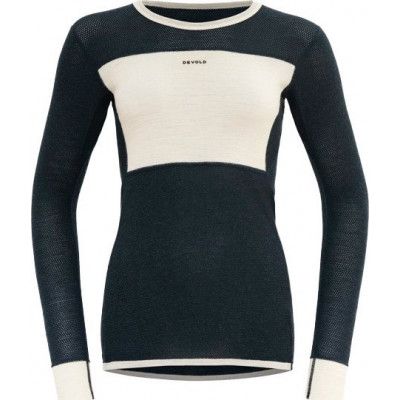 Devold Women's Wool Mesh Shirt Ink/Offwhite