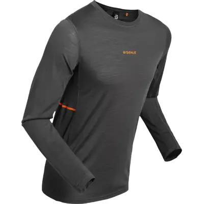 Dæhlie Men's Performance Wool Long Sleeve Obsidian