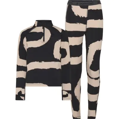 Didriksons Kids' Yotta Printed Set Path L Black