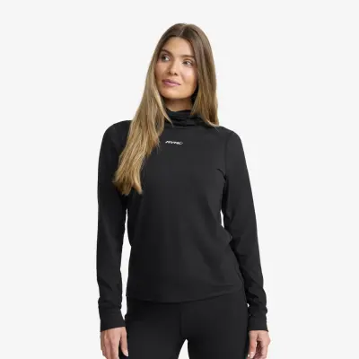 Downhill Base Layer Balaclava Top Dam Black, Storlek:M