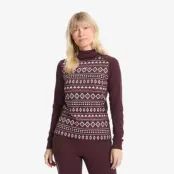 Downhill Base Layer Balaclava Top Dam Winetasting/Pink Mist, Storlek:2XL