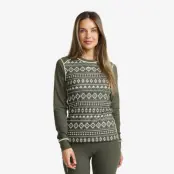 Downhill Base Layer Top Dam Kambaba Green/Lemon Grass, Storlek:4XL
