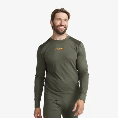Downhill Base Layer Top Herr Kambaba Green/Rosin Green, Storlek:2XL