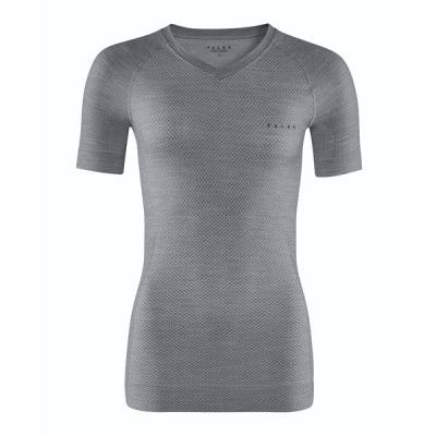Falke Women Short Sleeve Shirt Wool-Tech Light Grey/Heather